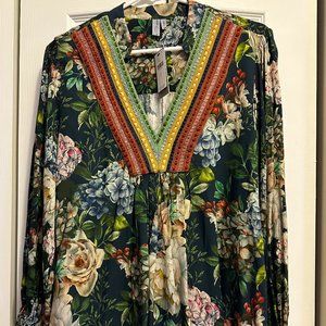 Bl^nk London Long Sleeve Top from Anthropologie Size Large New with Tags